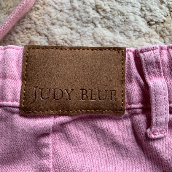 EUC JUDY BLUE LOS ANGELES PINK GARMENT DYED HI-RISE JOGGER JEANS IN SIZE 9/29 - Picture 14 of 15